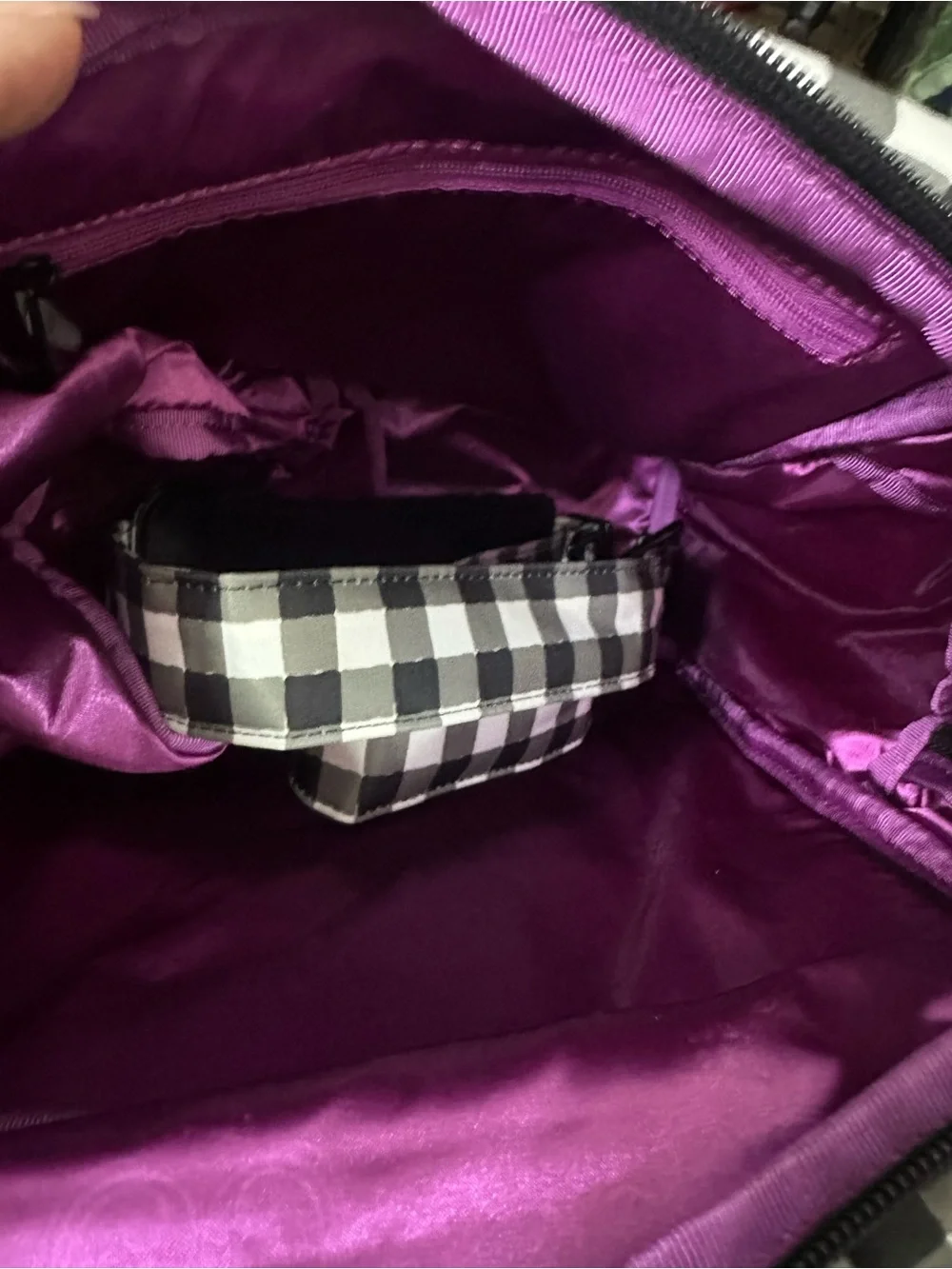 Jujube Gingham Pump Bag
